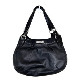 Coach Black Leather Shoulder Bag